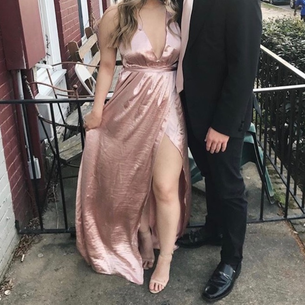 Satin Long Formal Dress